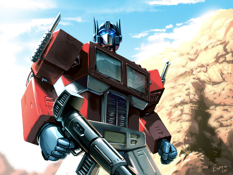 Illustration of Optimus Prime