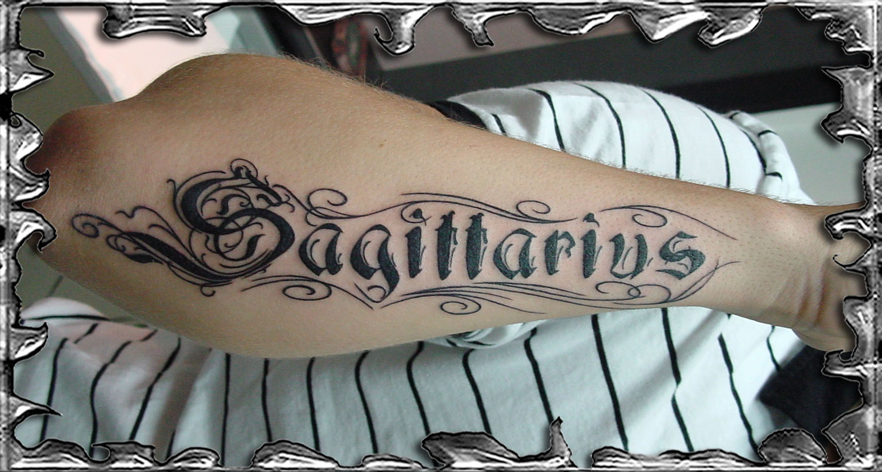 Hands Sagitarius Tattoo