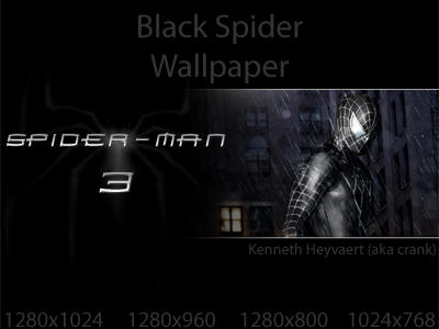 spider man 3 wallpaper. I love black spider-man,