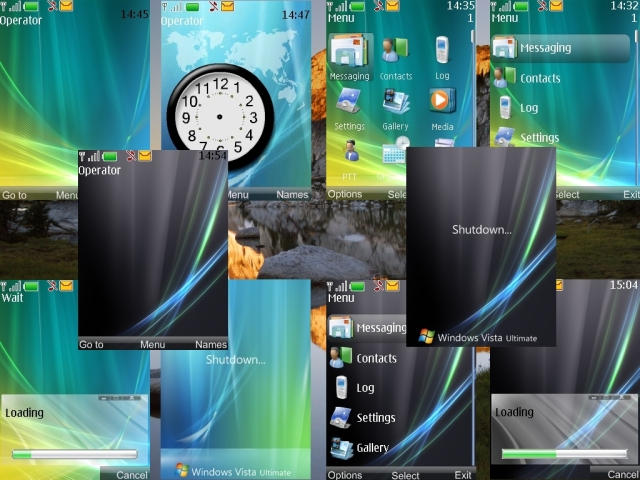 New icons (from the original Vista), new highlighted bars, new backgrounds 