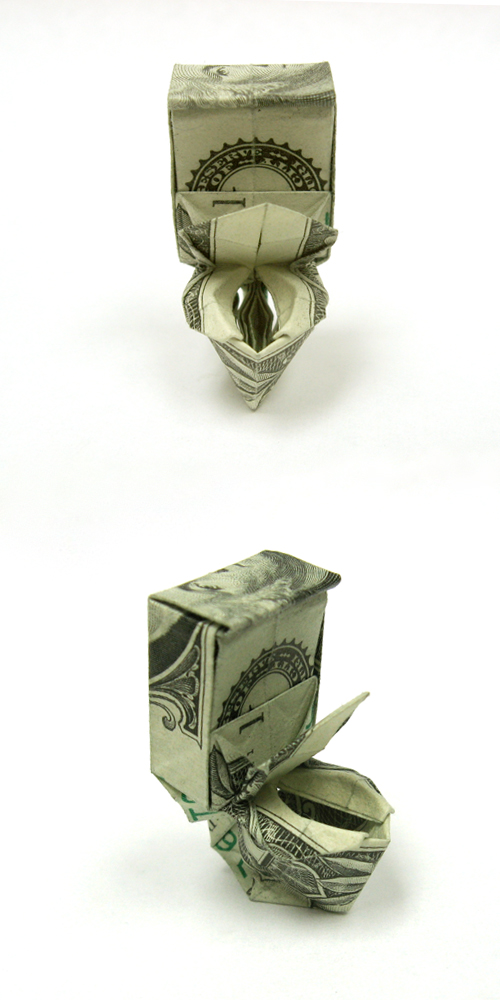 Origami com dólar