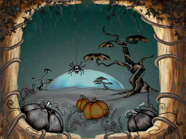 Halloween Fantasy Landscape by ArtistikImagez