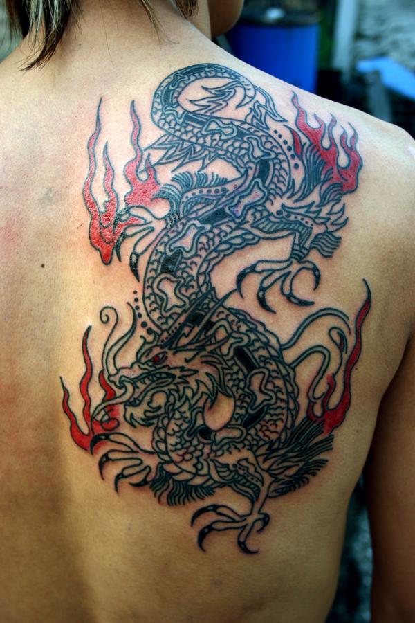 Dragon tattoo design t shirt
