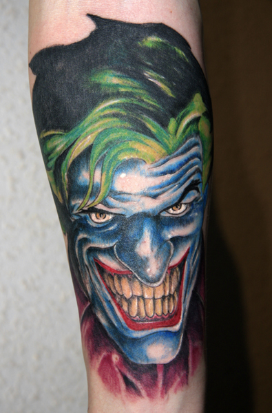 wicked jester tattoos. Evil Joker Tattoos