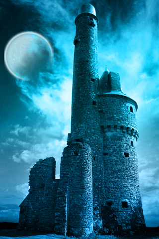 Blue Castle by silver iphone