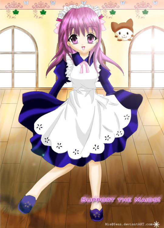 cute anime maid girl. The Society of Cute Anime