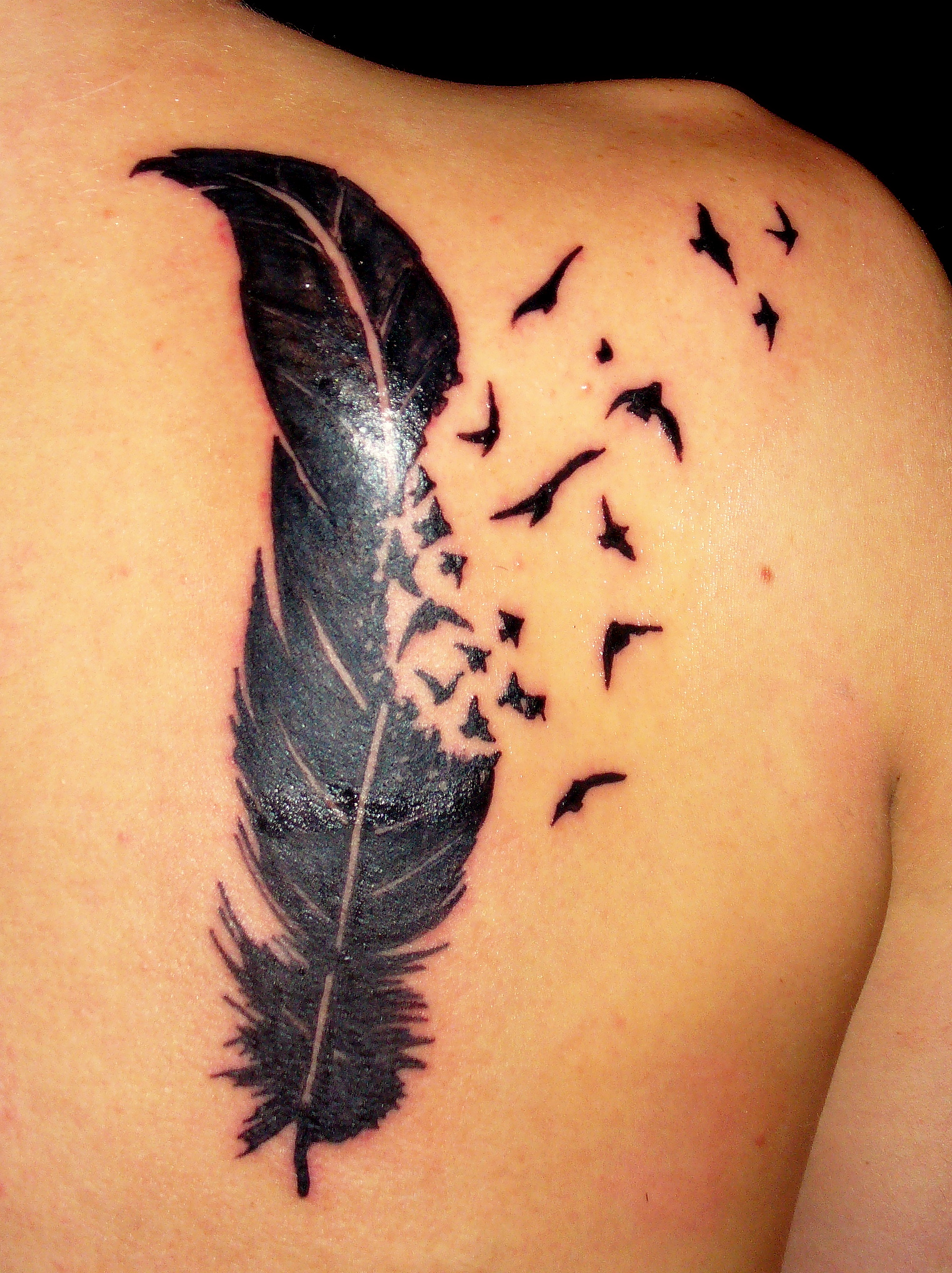 bird tattoo look
